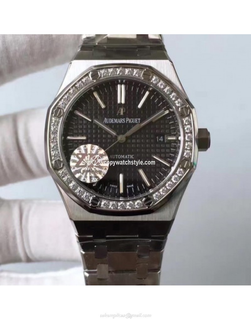 Audemars Piguet Royal Oak 15400 ZX Stainless Steel & Diamonds Black Audemars Piguet Royal Oak 15400 ZX Stainless Steel & Diamonds Black