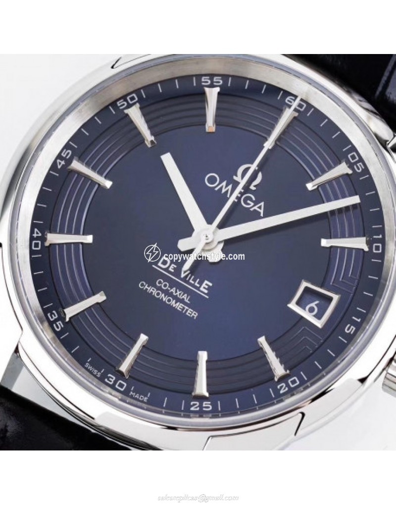 Omega De Ville Hour Vision Co-Axial 41MM 431.33.41.21.03.001 AC Stainless Steel Blue Omega De Ville Hour Vision Co-Axial 41MM 431.33.41.21.03.001 AC Stainless Steel Blue