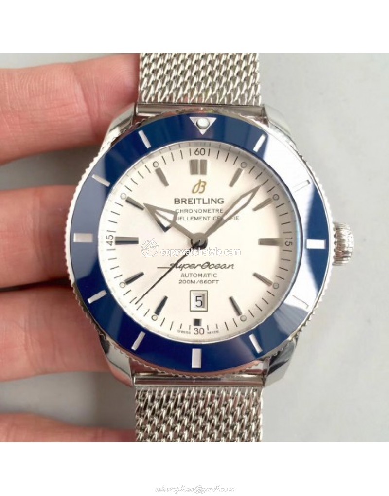 Breitling Superocean Heritage II 42M AB201012.G827.154A GF Stainless Steel White 