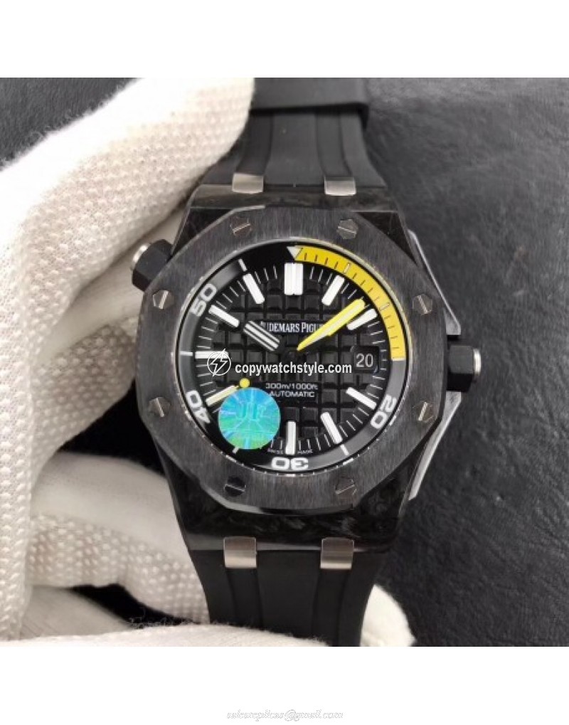 Audemars Piguet Royal Oak Offshore Diver JF V5S 15706 Forged Carbon Black & Yellow 
