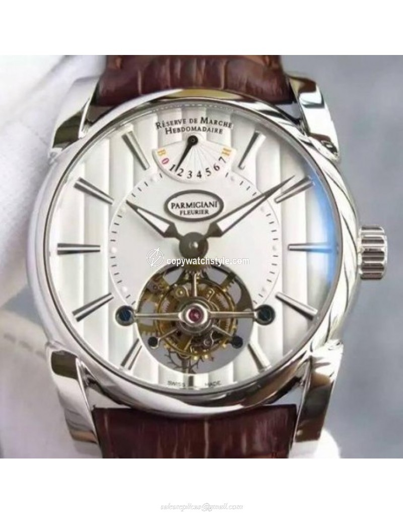 Parmigiani Fleurier Tonda Tourbillon Stainless Steel White Parmigiani Fleurier Tonda Tourbillon Stainless Steel White