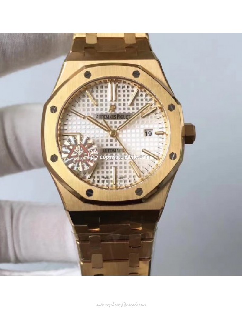 Audemars Piguet Royal Oak 15400 ZX Yellow Gold Silver Audemars Piguet Royal Oak 15400 ZX Yellow Gold Silver