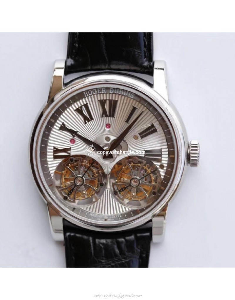 Roger Dubuis Hommage Double Flying Tourbillon RDDBHO0562 JB Stainless Steel Silver Roger Dubuis Hommage Double Flying Tourbillon RDDBHO0562 JB Stainless Steel Silver