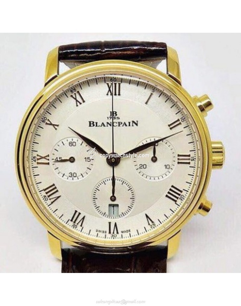 Blancpain Villeret Rose Gold White Blancpain Villeret Rose Gold White