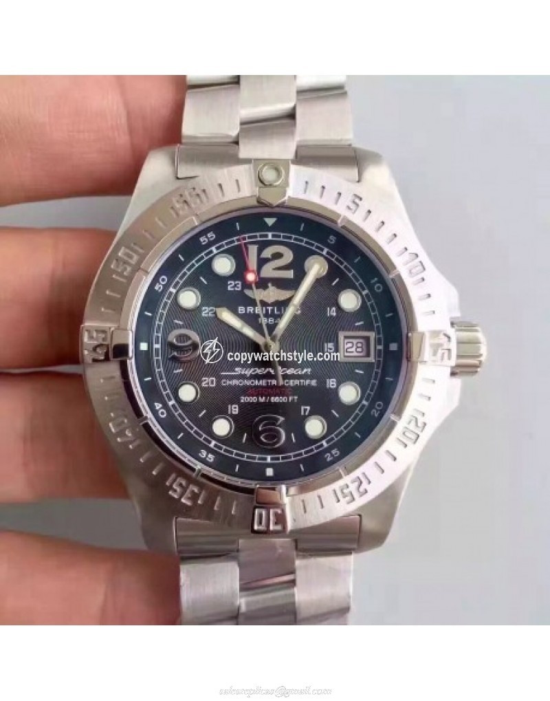 Breitling Superocean Steelfish A1739010-B772-134A Noob Stainless Steel Black Breitling Superocean Steelfish A1739010-B772-134A Noob Stainless Steel Black