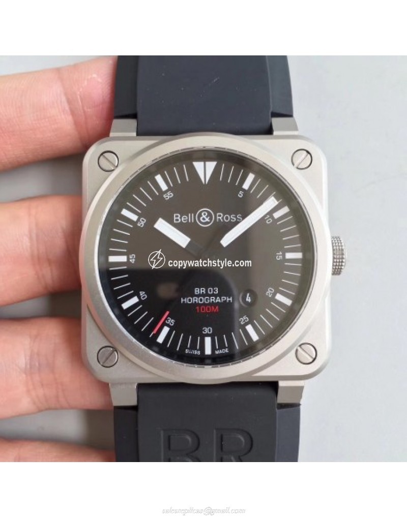 Bell & Ross BR 03-92 Horolum Limited Edition BR Stainless Steel Black 