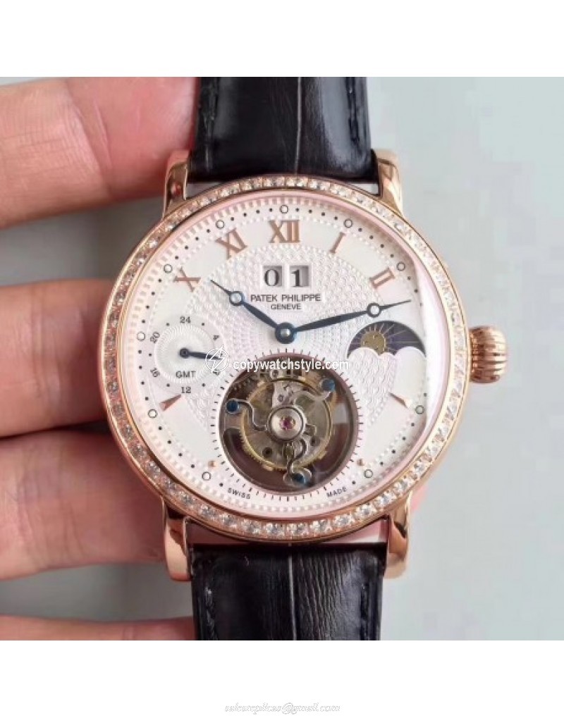 Patek Philippe Grand Complication Tourbillon Noob Rose Gold & Diamonds White Patek Philippe Grand Complication Tourbillon Noob Rose Gold & Diamonds White