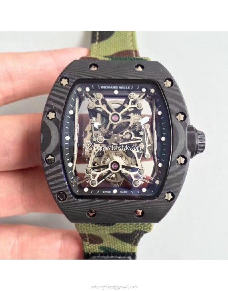 Richard Mille RM50-27-01 NTPT KV Black Forged Carbon Black & Skeleton Richard Mille RM50-27-01 NTPT KV Black Forged Carbon Black & Skeleton