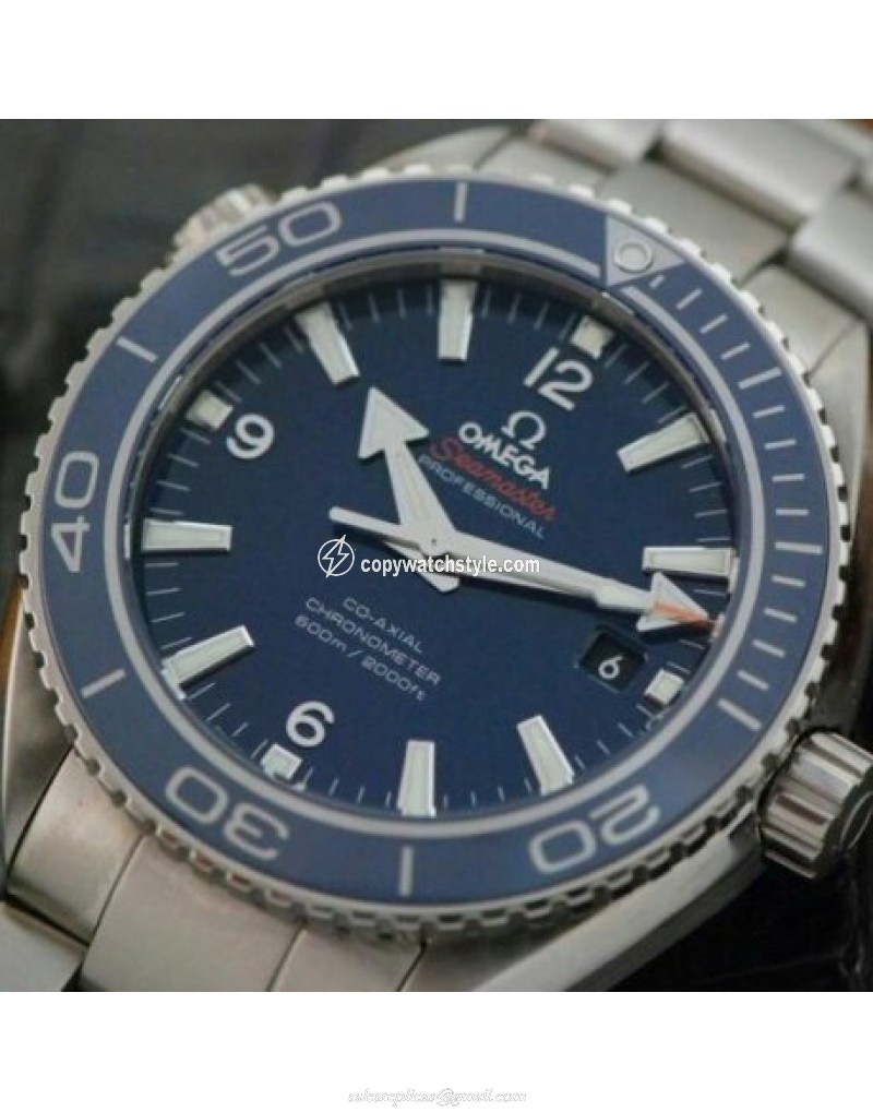 Omega Seamaster Planet Ocean 45MM Stainless Steel Blue Omega Seamaster Planet Ocean 45MM Stainless Steel Blue