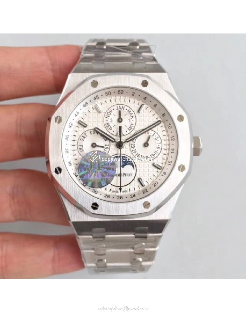 Audemars Piguet Royal Oak Perpetual Calendar 41MM 26574ST.OO.1220ST.01 JF Stainless Steel Silver Audemars Piguet Royal Oak Perpetual Calendar 41MM 26574ST.OO.1220ST.01 JF Stainless Steel Silver