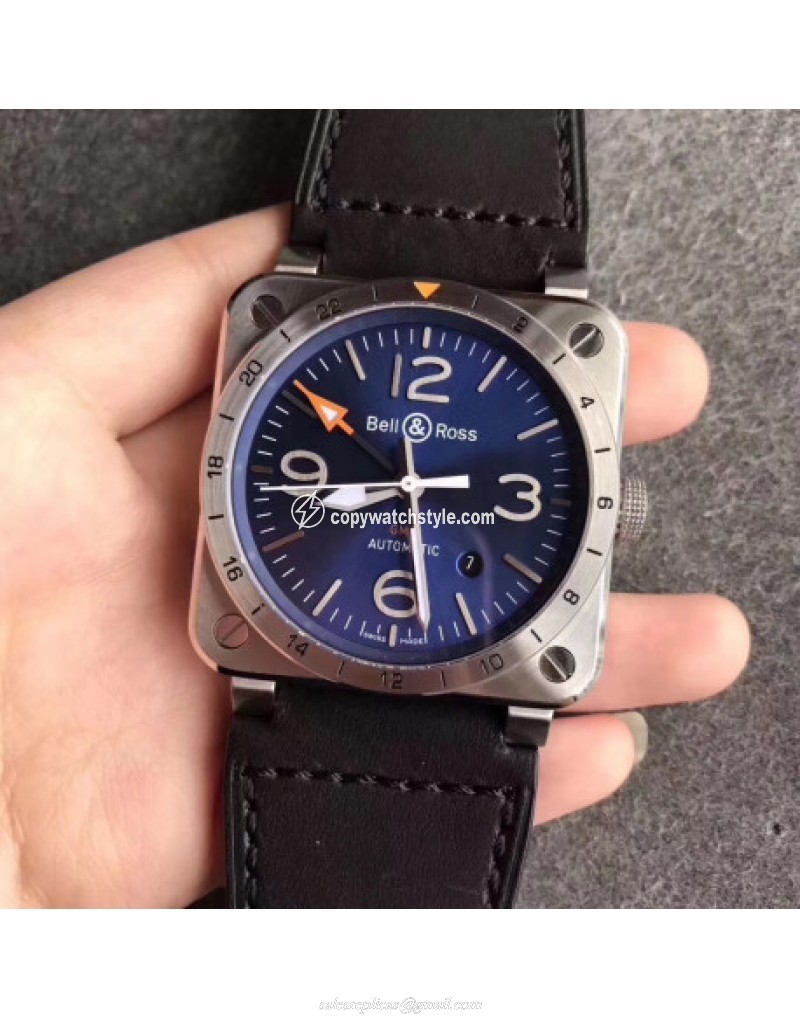 Bell & Ross BR 03-93 GMT Noob Stainless Steel Blue 