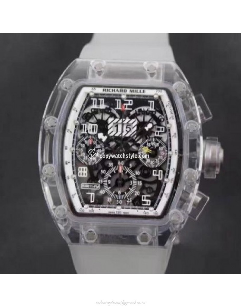 Richard Mille RM011-FM Shappire White & Skeleton Richard Mille RM011-FM Shappire White & Skeleton