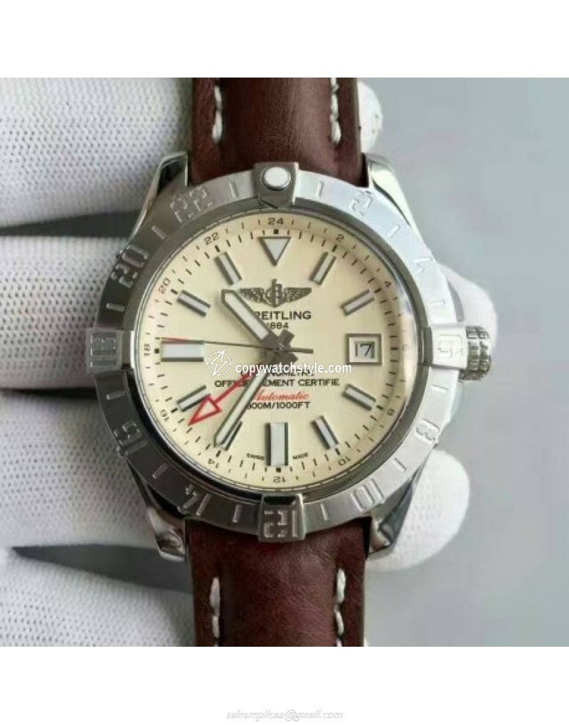 Breitling Avenger II GMT A3239011/G778/437X/A20BA.1 Noob Stainless Steel White Breitling Avenger II GMT A3239011/G778/437X/A20BA.1 Noob Stainless Steel White