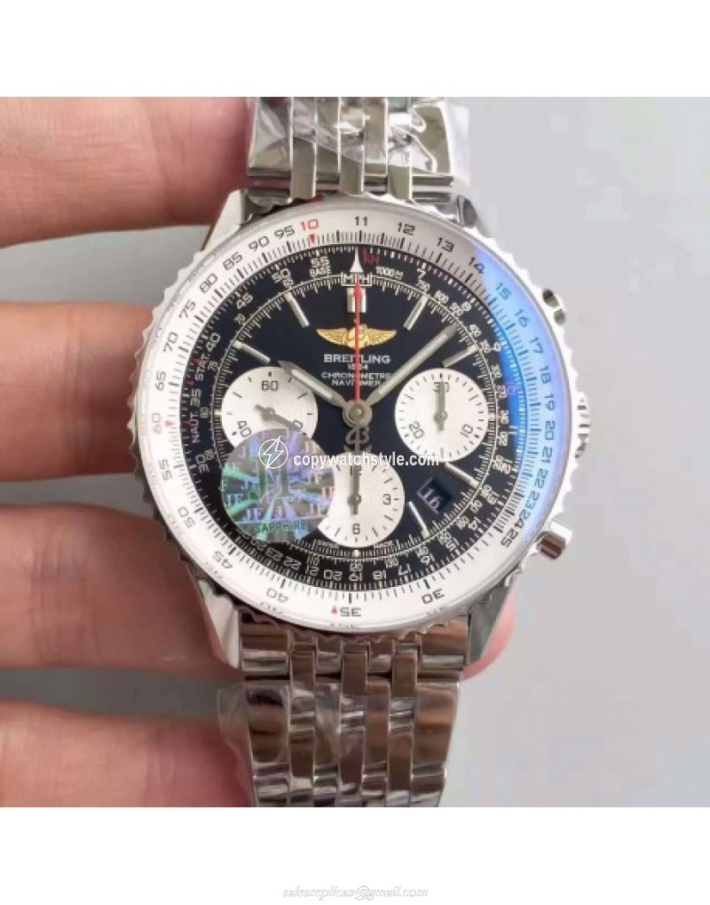 Breitling Navitimer 01 AB0121211B1A1 JF Stainless Steel Black Breitling Navitimer 01 AB0121211B1A1 JF Stainless Steel Black