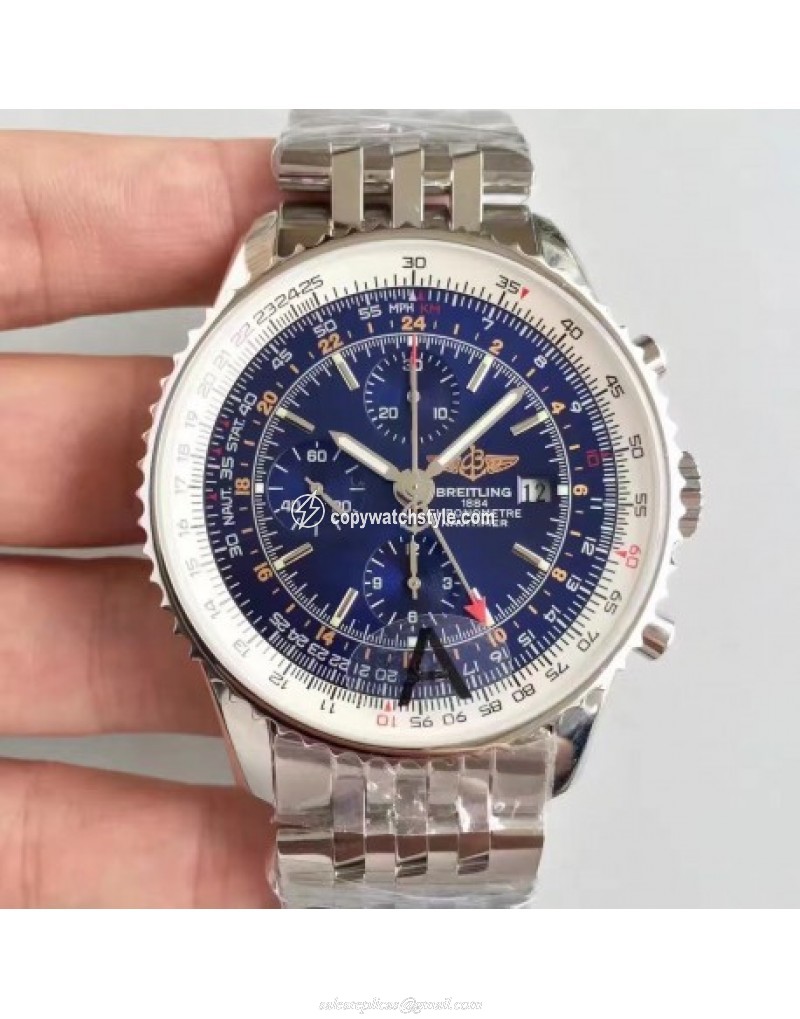 Breitling Navitimer World A2432212/C561-443A JF Stainless Steel Blue Breitling Navitimer World A2432212/C561-443A JF Stainless Steel Blue