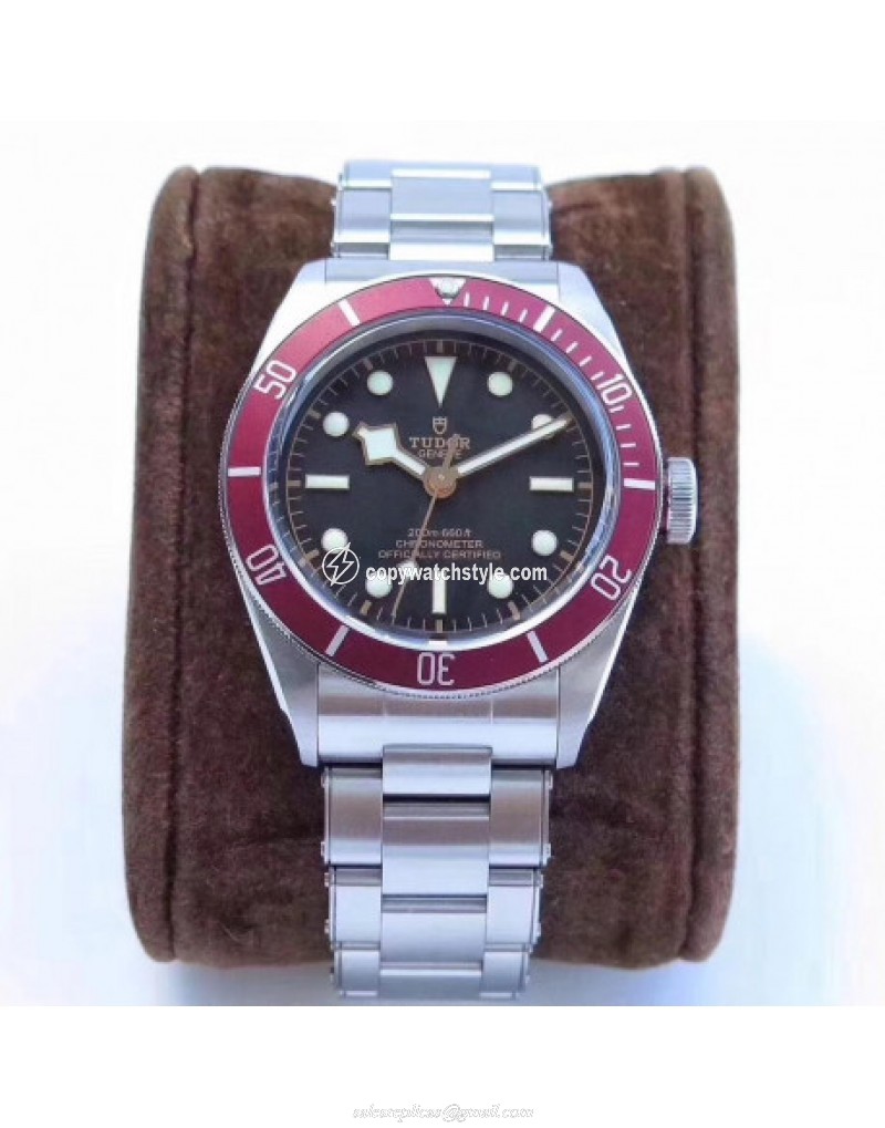Tudor Heritage Black Bay Red 79230R 2017 ZF Stainless Steel Black 