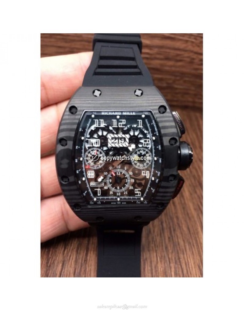 Richard Mille RM011-FM Felipe Massa Chronograph Forged Carbon Black Richard Mille RM011-FM Felipe Massa Chronograph Forged Carbon Black