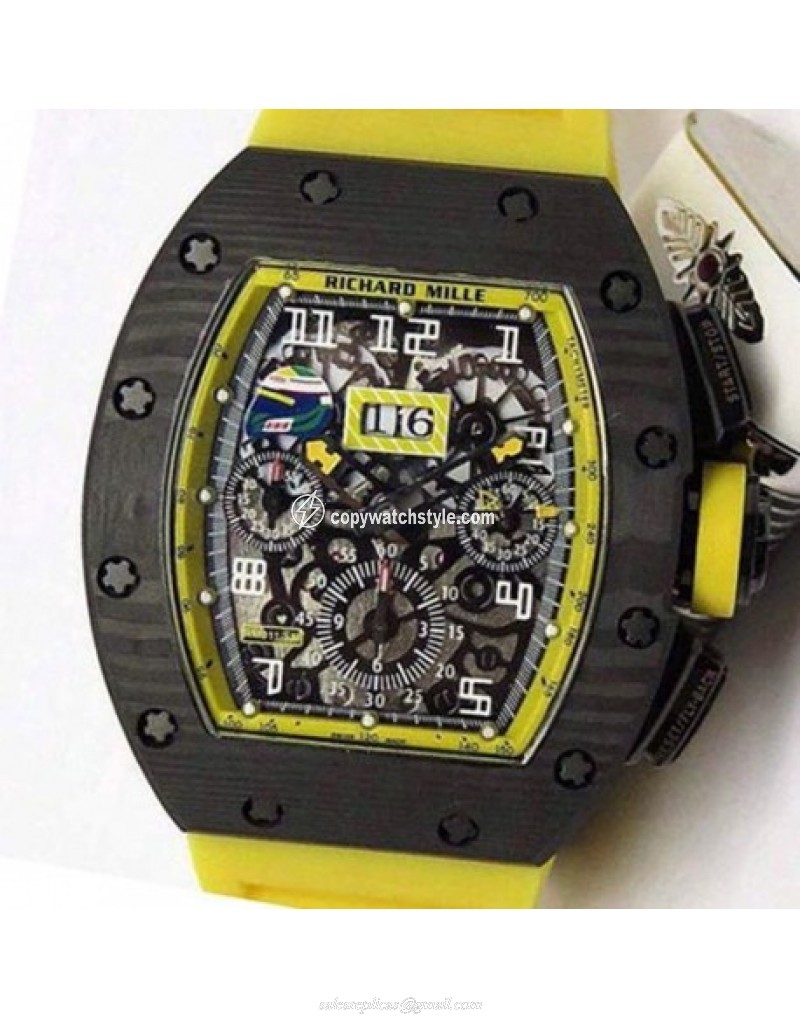 Richard Mille RM011-FM F Massa Brazil GP Chronograph Forged Carbon Yellow 