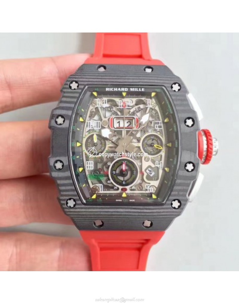 Richard Mille RM011-03 Flyback Chronograph KV Forged Carbon Black Skeleton Richard Mille RM011-03 Flyback Chronograph KV Forged Carbon Black Skeleton
