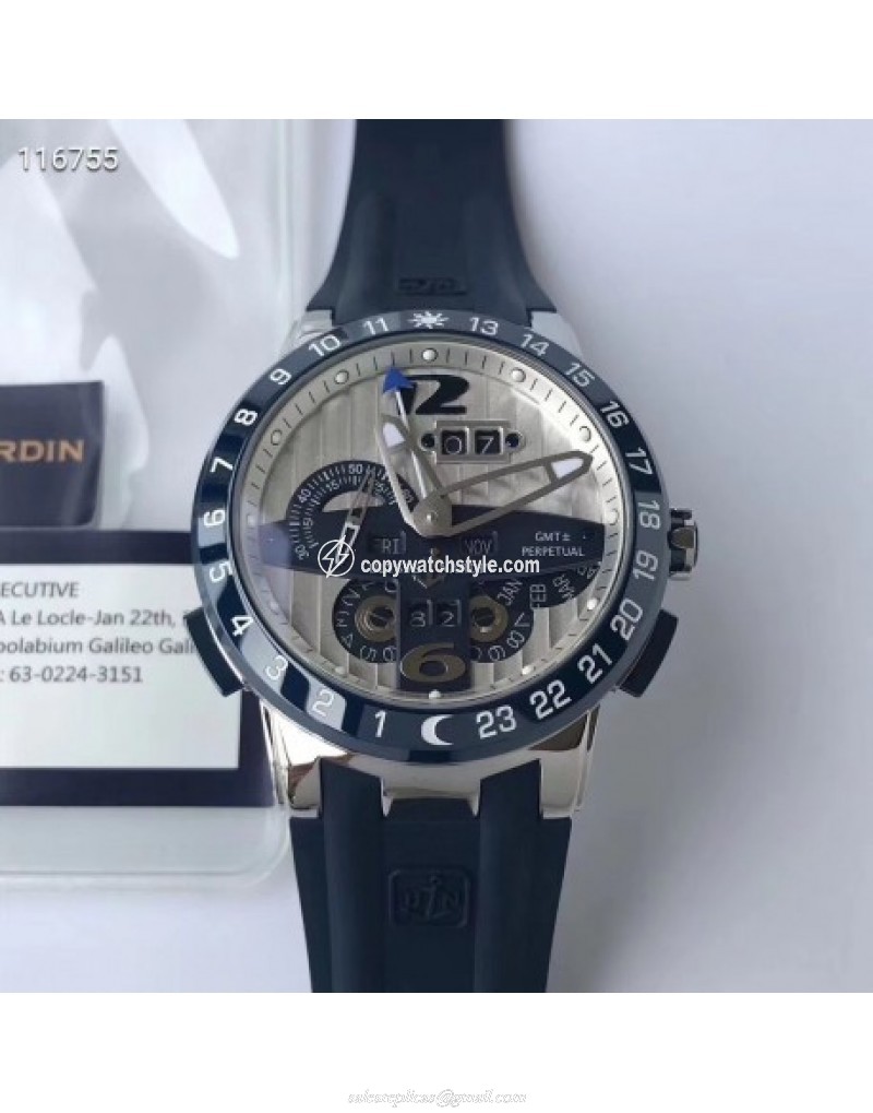 Ulysse Nardin El Toro GMT +/- Perpetual Calendar 329-80 TWA Stainless Steel Silver Ulysse Nardin El Toro GMT +/- Perpetual Calendar 329-80 TWA Stainless Steel Silver