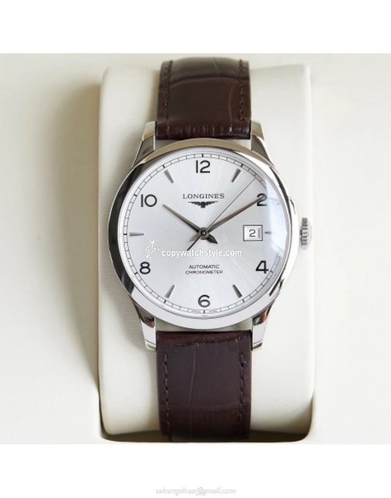 Longines Record L2.821.4.76.2 AF Stainless Steel Silver 