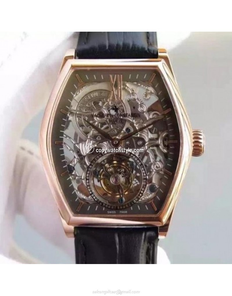 Vacheron Constantin Malte Tourbillon Rose Gold Skeleton & Black Vacheron Constantin Malte Tourbillon Rose Gold Skeleton & Black
