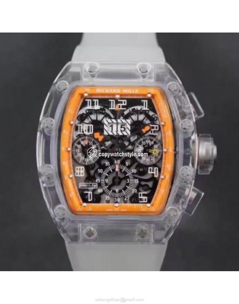 Richard Mille RM011-FM Shappire Orange & Skeleton Richard Mille RM011-FM Shappire Orange & Skeleton