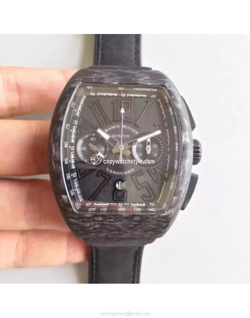 Franck Muller Vanguard Carbon FM V 45 CC DT CB NR Forged Carbon Black 