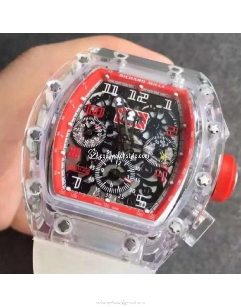 Richard Mille RM011-FM Shappire Red & Skeleton Richard Mille RM011-FM Shappire Red & Skeleton
