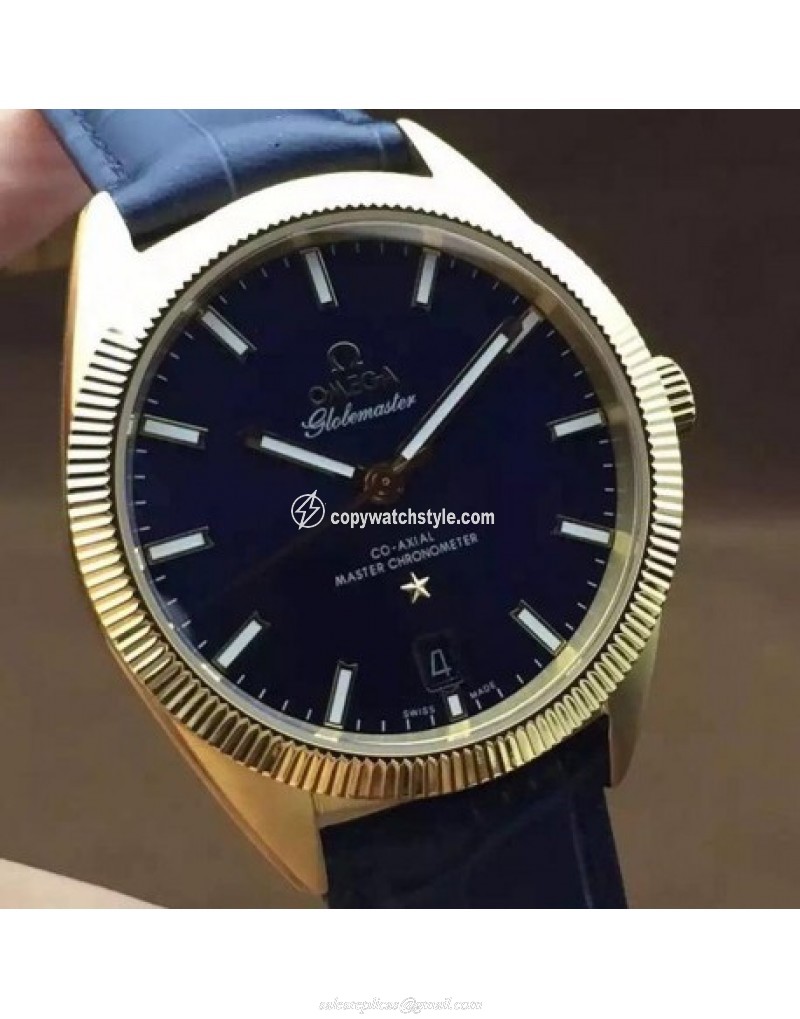 Omega Constellation Globemaster 39MM Yellow Gold Blue Omega Constellation Globemaster 39MM Yellow Gold Blue