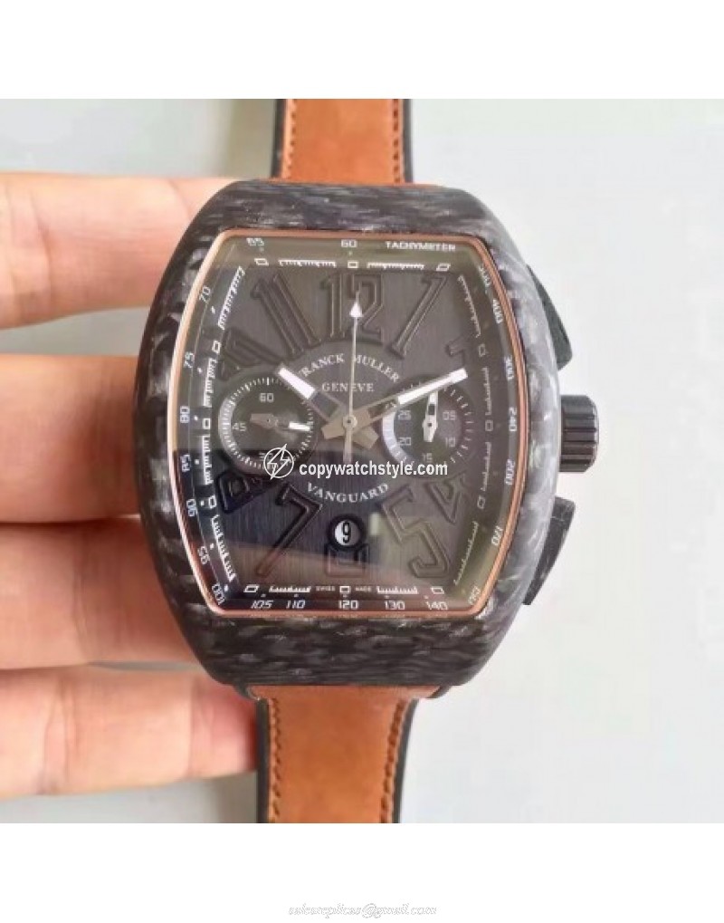 Franck Muller Vanguard Carbon FM V 45 CC DT CB NR Forged Carbon Black & Gold Franck Muller Vanguard Carbon FM V 45 CC DT CB NR Forged Carbon Black & Gold