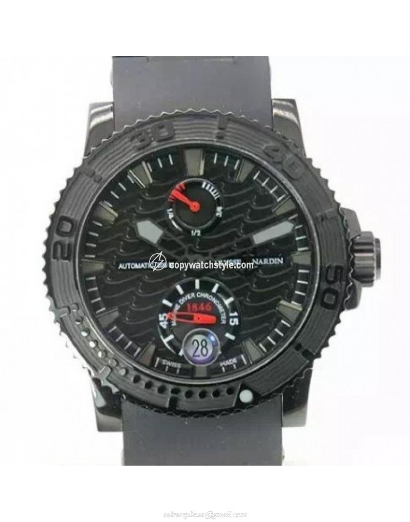Ulysse Nardin Maxi Marine Diver PVD Black Ulysse Nardin Maxi Marine Diver PVD Black