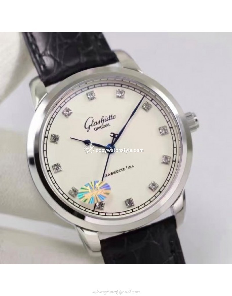 Glashutte Original Senator Excellence 1-36-01-01-02-01 GF Stainless Steel White & Diamonds Glashutte Original Senator Excellence 1-36-01-01-02-01 GF Stainless Steel White & Diamonds