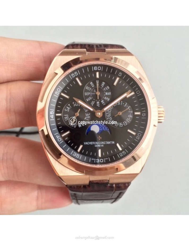 Vacheron Constantin Overseas Ultra Thin Perpetual Calendar 4300V/120G-B102 BF Rose Gold Black 