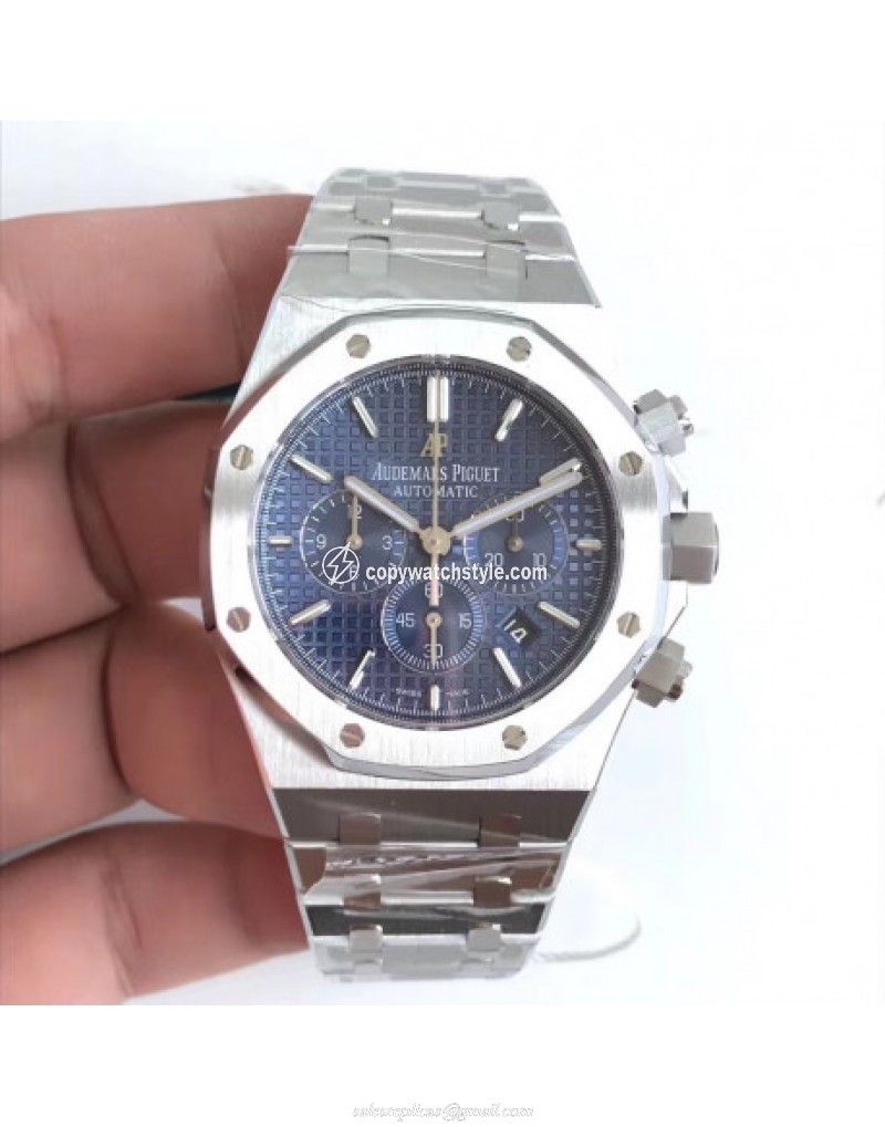 Audemars Piguet Royal Oak Chronograph 26320 OM Stainless Steel Blue 