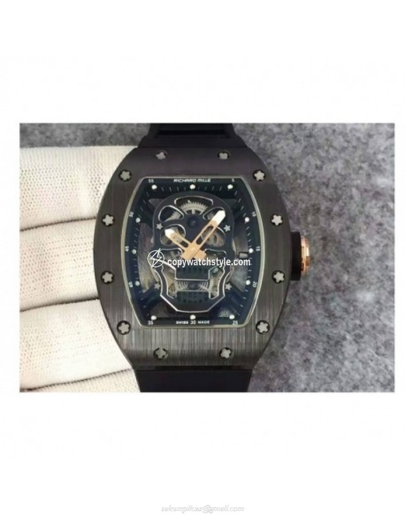 Richard Mille RM052 KV Black Ceramic Black Skull 