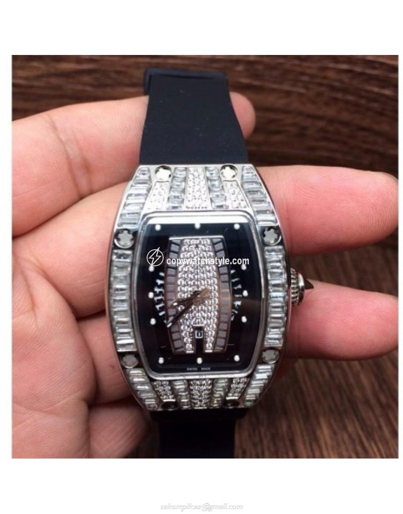 Richard Mille RM007 Lady Stainless Steel Diamonds 