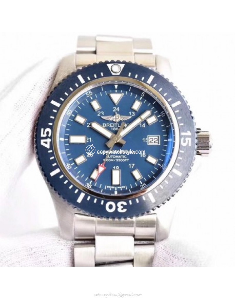 Breitling Superocean 44 Special Mariner Blue Y1739316/C959/162A GF Stainless Steel Blue Breitling Superocean 44 Special Mariner Blue Y1739316/C959/162A GF Stainless Steel Blue