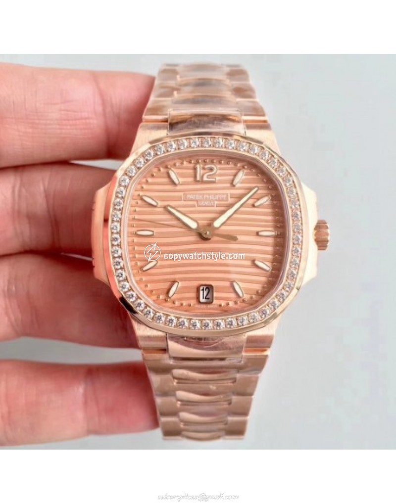 Patek Philippe Ladies Nautilus 7118/1200R PF Rose Gold & Diamonds Rose Gold Patek Philippe Ladies Nautilus 7118/1200R PF Rose Gold & Diamonds Rose Gold
