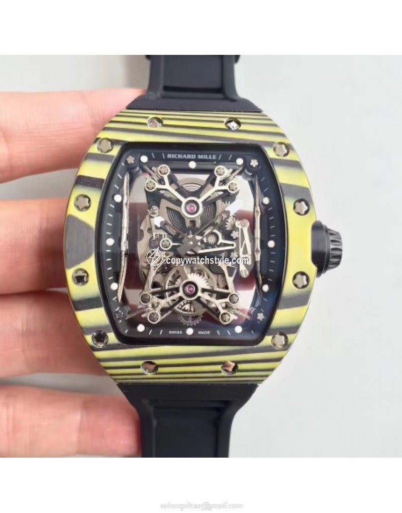 Richard Mille RM50-27-01 NTPT KV Yellow Forged Carbon Black & Skeleton Richard Mille RM50-27-01 NTPT KV Yellow Forged Carbon Black & Skeleton