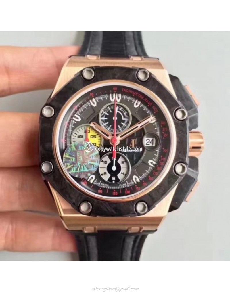 Audemars Piguet Royal Oak Offshore Grand Prix 26290RO.OO.A001VE.01 JF V2 Rose Gold Black Audemars Piguet Royal Oak Offshore Grand Prix 26290RO.OO.A001VE.01 JF V2 Rose Gold Black