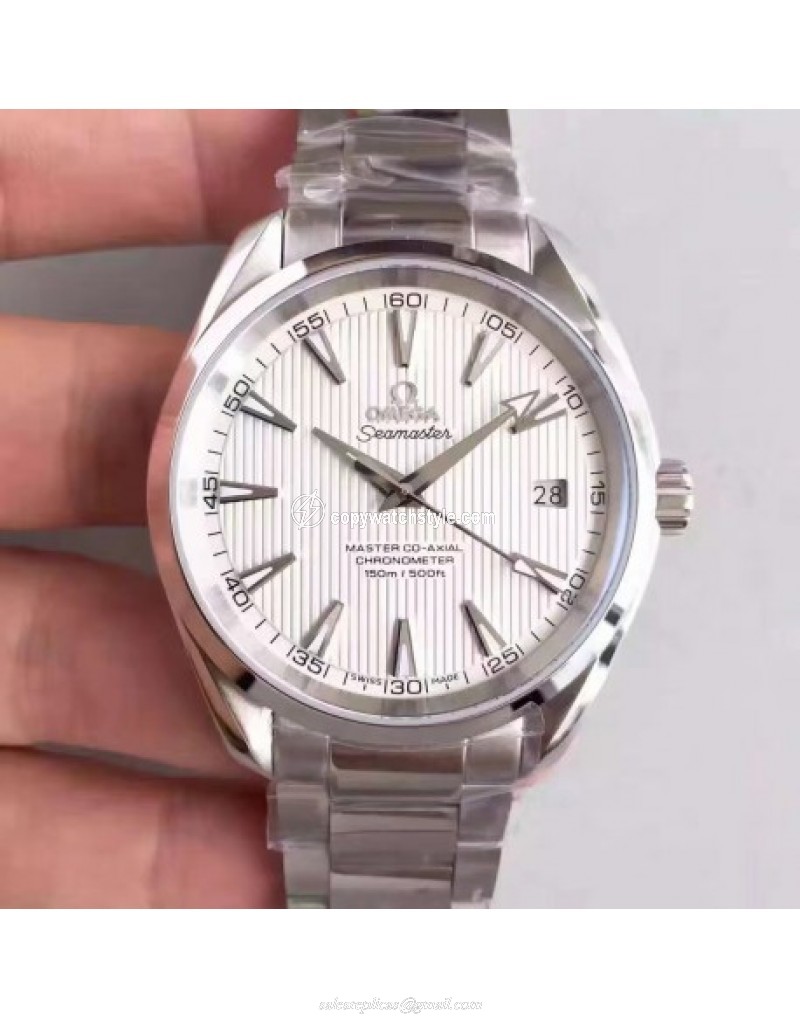 Omega Seamaster Aqua Terra 150M Master Co-Axial 231.10.42.21.02.003 KW Stainless Steel White Omega Seamaster Aqua Terra 150M Master Co-Axial 231.10.42.21.02.003 KW Stainless Steel White