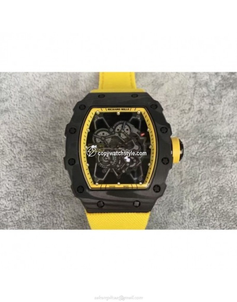 Richard Mille RM35-01 Rafael Nadal Forged Carbon Skeleton Yellow Richard Mille RM35-01 Rafael Nadal Forged Carbon Skeleton Yellow