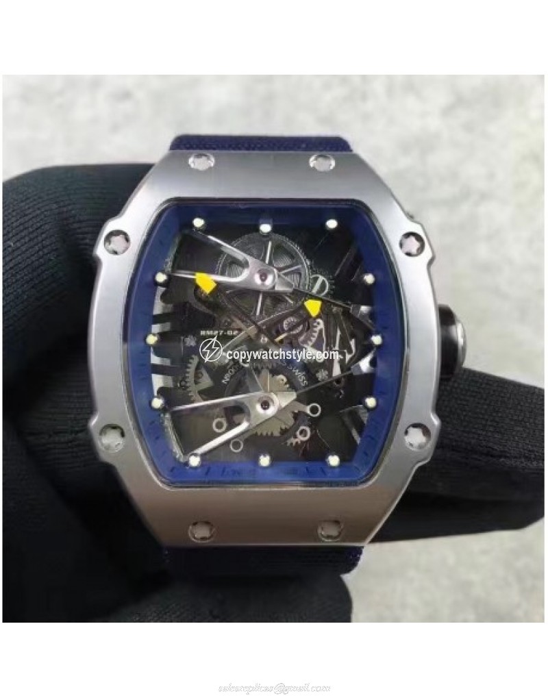 Richard Mille RM27-02 Stainless Steel Blue & Skeleton Richard Mille RM27-02 Stainless Steel Blue & Skeleton