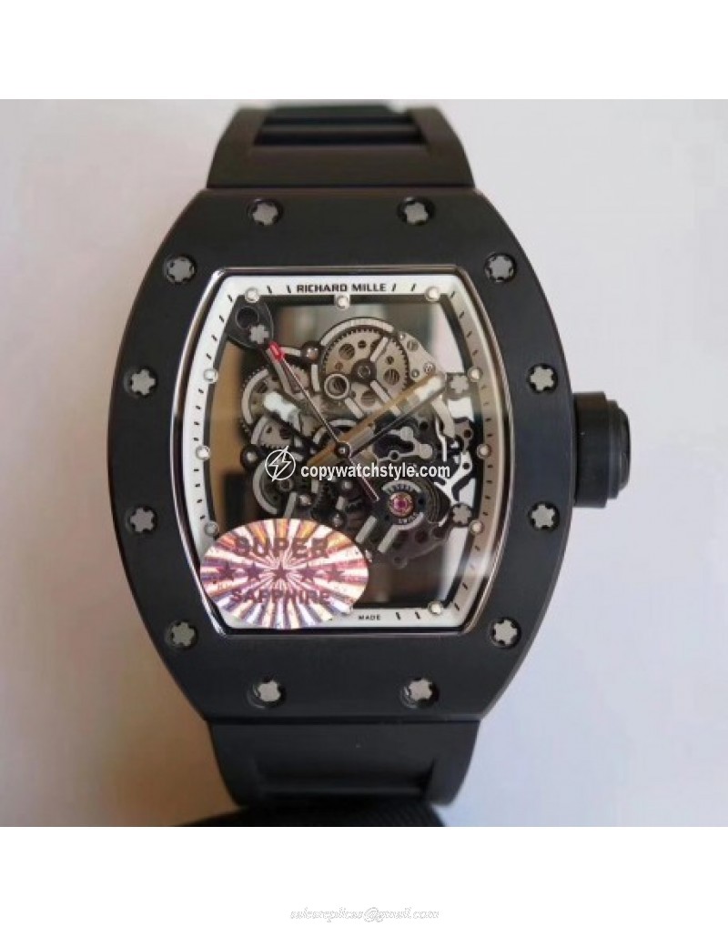 Richard Mille RM55 KV Ceramic White Skeleton Richard Mille RM55 KV Ceramic White Skeleton