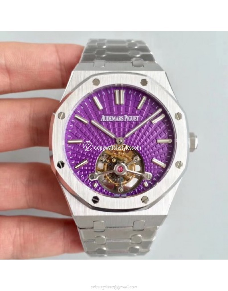 Audemars Piguet Royal Oak Tourbillon Extra Thin 26522 R8 Stainless Steel Violet Audemars Piguet Royal Oak Tourbillon Extra Thin 26522 R8 Stainless Steel Violet