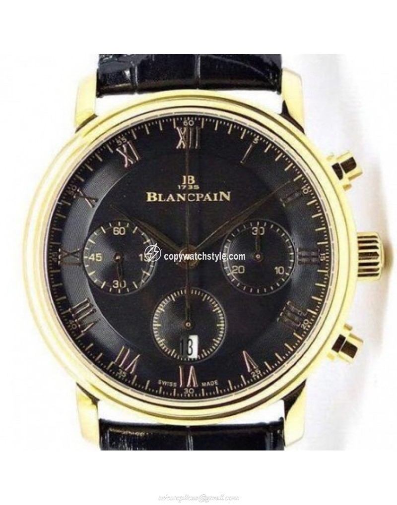 Blancpain Villeret Rose Gold Black Blancpain Villeret Rose Gold Black