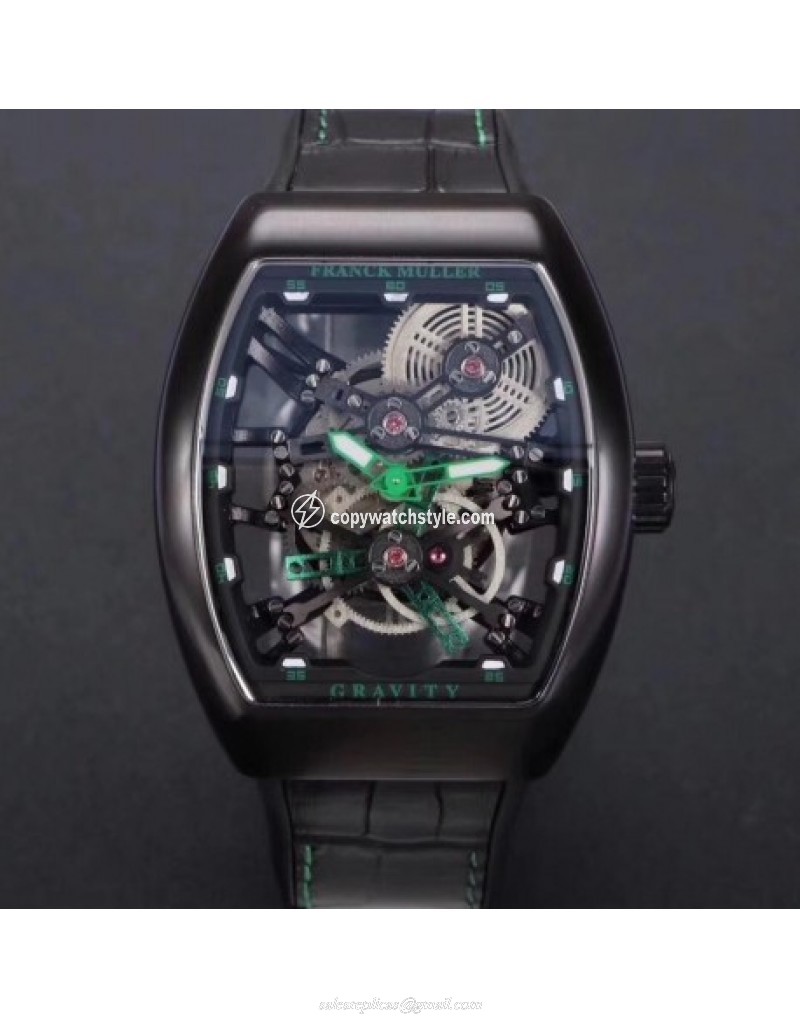 Franck Muller Vanguard Gravity Skeleton V 45 T GRAVITY CS SQT Noob PVD Skeleton Franck Muller Vanguard Gravity Skeleton V 45 T GRAVITY CS SQT Noob PVD Skeleton