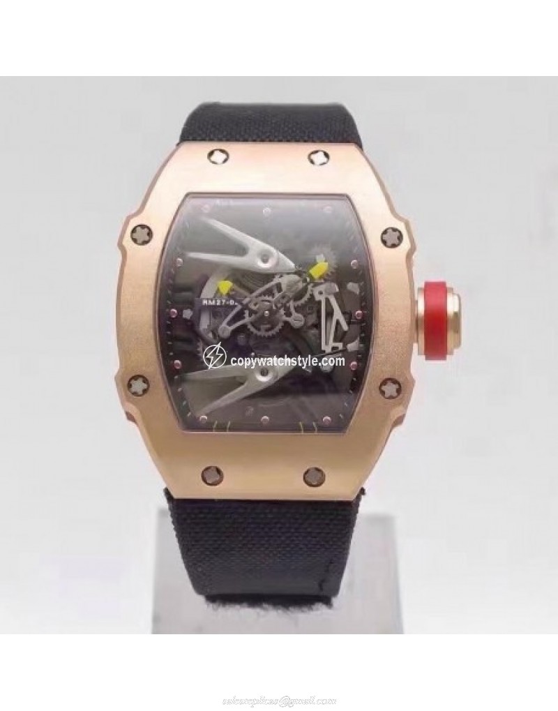 Richard Mille RM27-02 Rose Gold Black & Skeleton Richard Mille RM27-02 Rose Gold Black & Skeleton