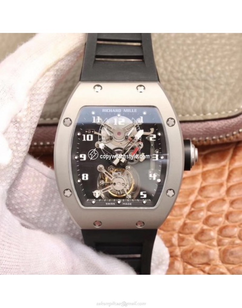 Richard Mille RM001 Tourbillon JB Stainless Steel Black 